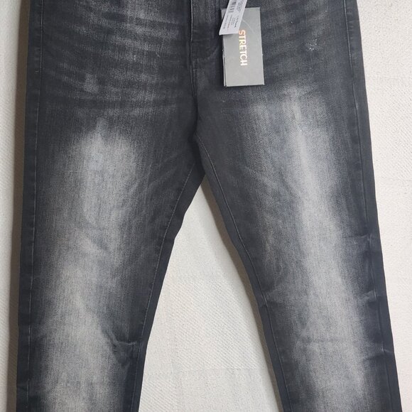Legendary Status Brand Slim Fit Stretch Black Distressed Wash Jr. Jeans Size 20 - Picture 4 of 16